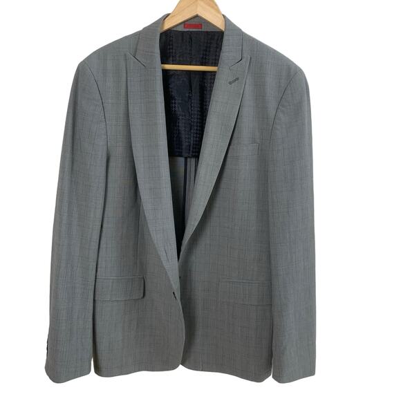 John Varvatos Star USA Size 44R Two Button Blazer Suit Jacket Gray Business - Picture 1 of 13